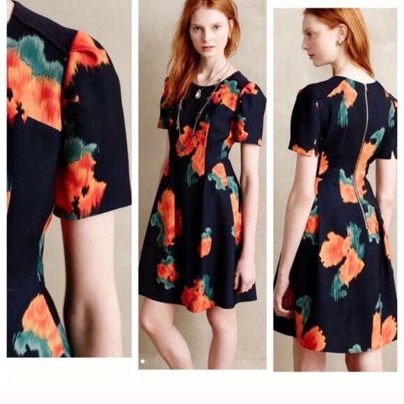 Anthropologie Mcginn Poppy Palette Dress - size 6 - Picture 3 of 7